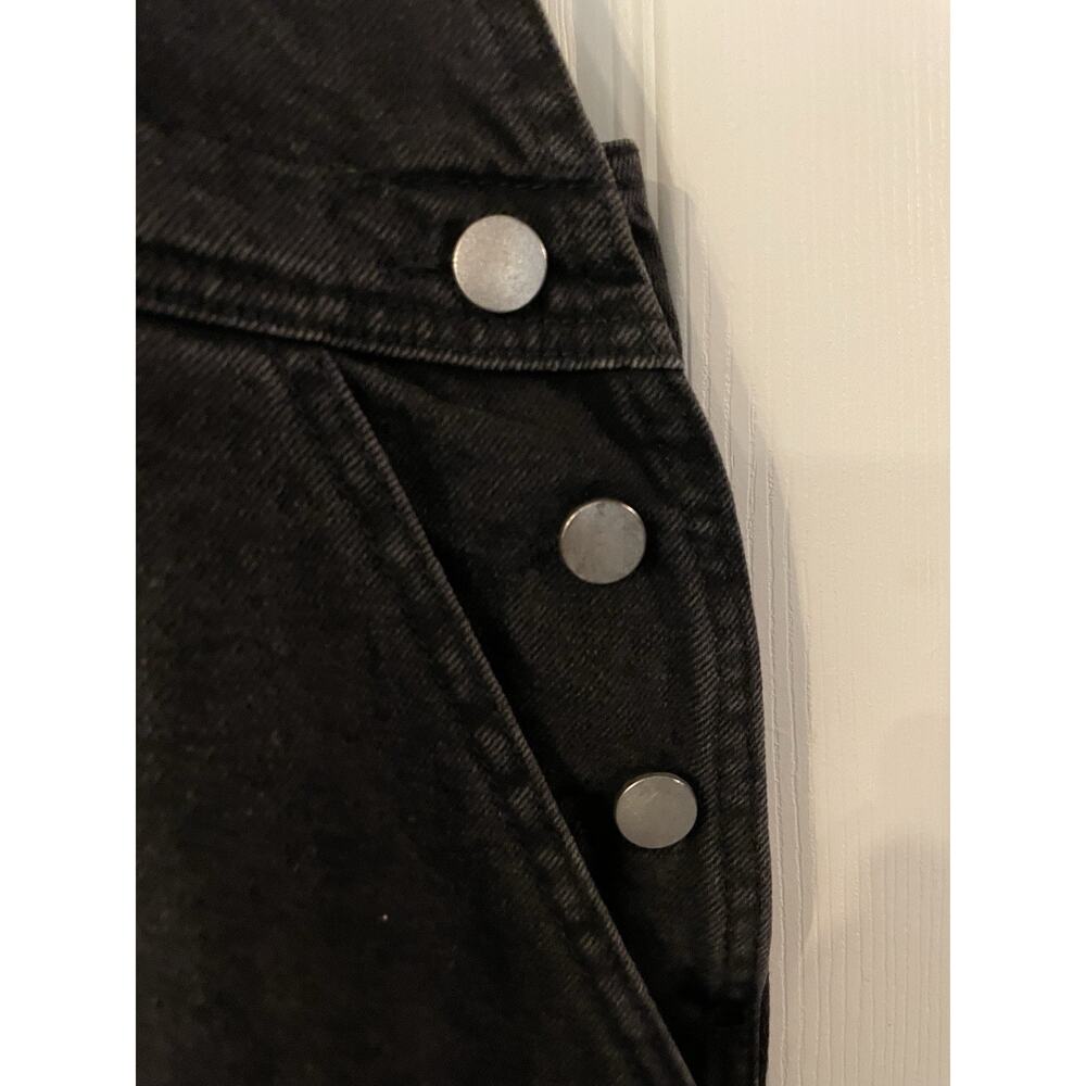NWT ASOS Curve Denim Black Overalls Jumper Skirt Dress UK22 US18 - Picture 4 of 9